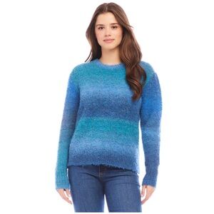Karen Kane Women's Ombré Boucle Sweater L